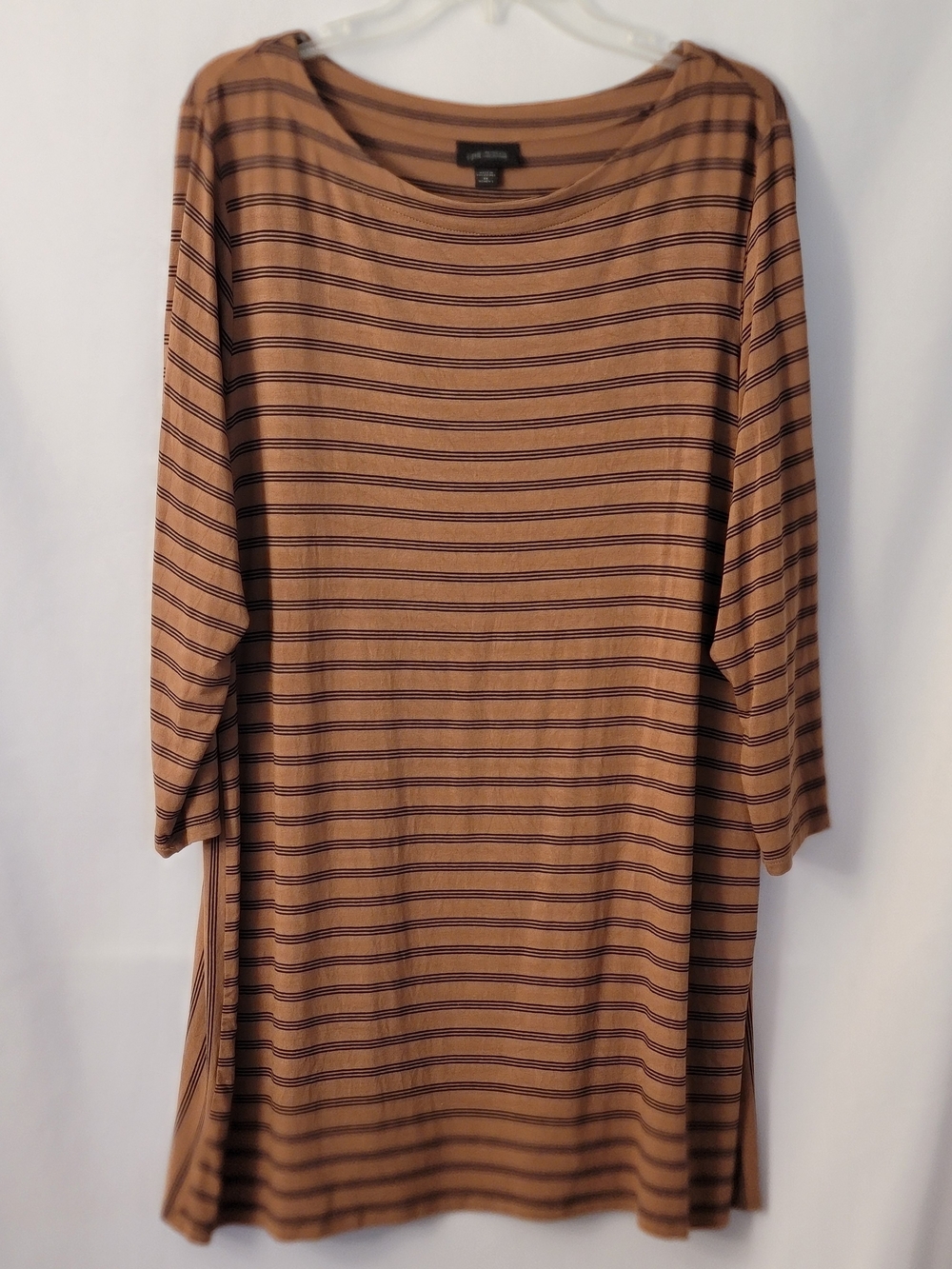 J. Jill Wearever Collection Jersey Knit Striped Tunic Top Size 2X